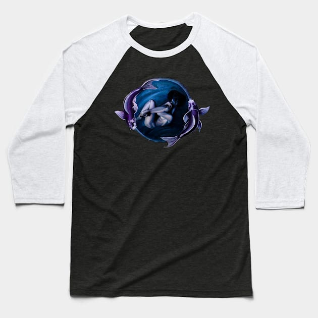 Pisces Baseball T-Shirt by kohtart